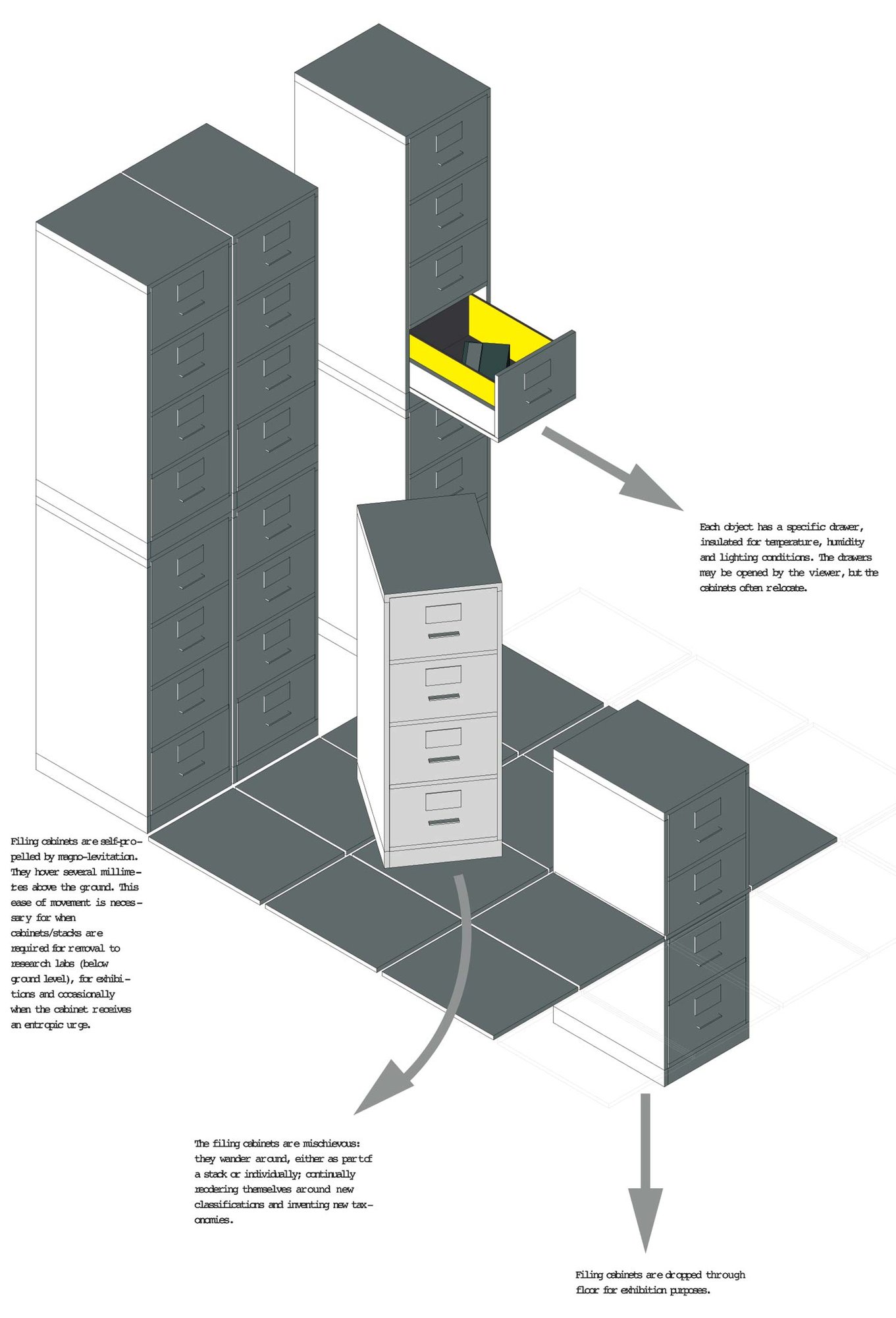 Filing cabinet drawers